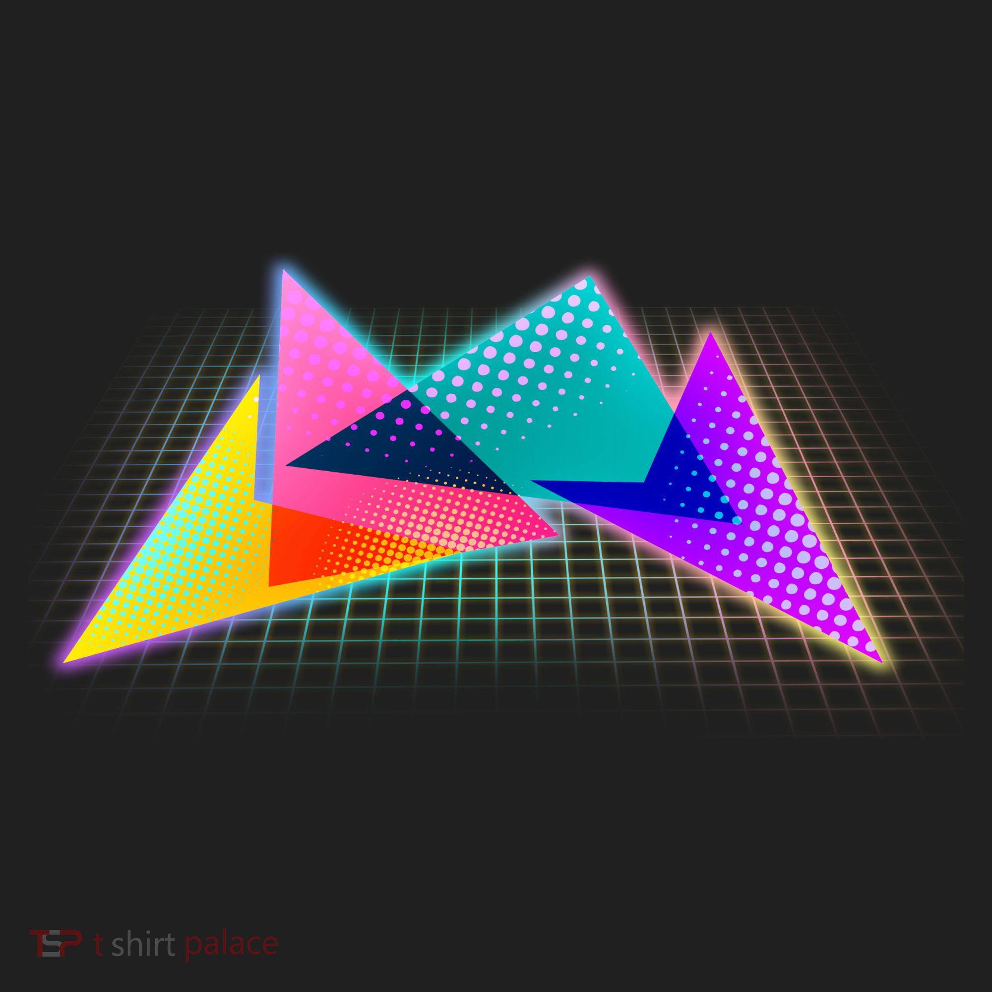 Retro Neon Geometric  Tumbler