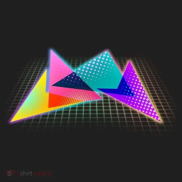 Retro Neon Geometric  Tumbler