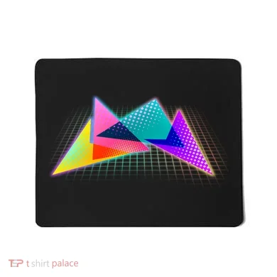 Retro Neon Geometric  Mousepad