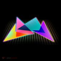 Retro Neon Geometric  Mousepad thumb 1