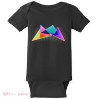 Retro Neon Geometric  Baby Bodysuit thumb 0