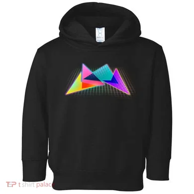 Retro Neon Geometric  Toddler Hoodie