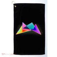 Retro Neon Geometric  Golf Towel thumb 0