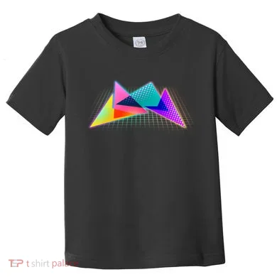 Retro Neon Geometric Toddler T-Shirt