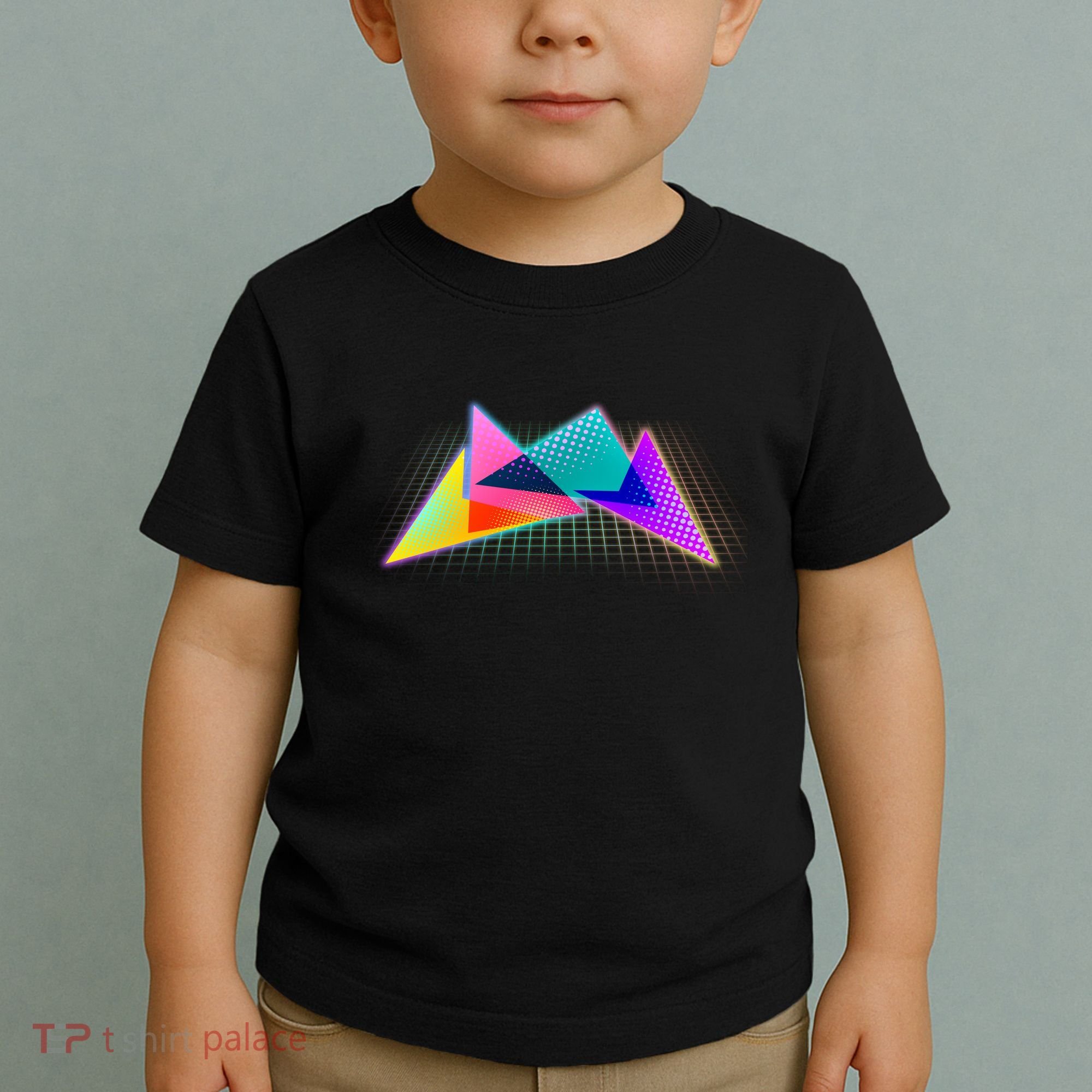 Retro Neon Geometric  Toddler T-Shirt