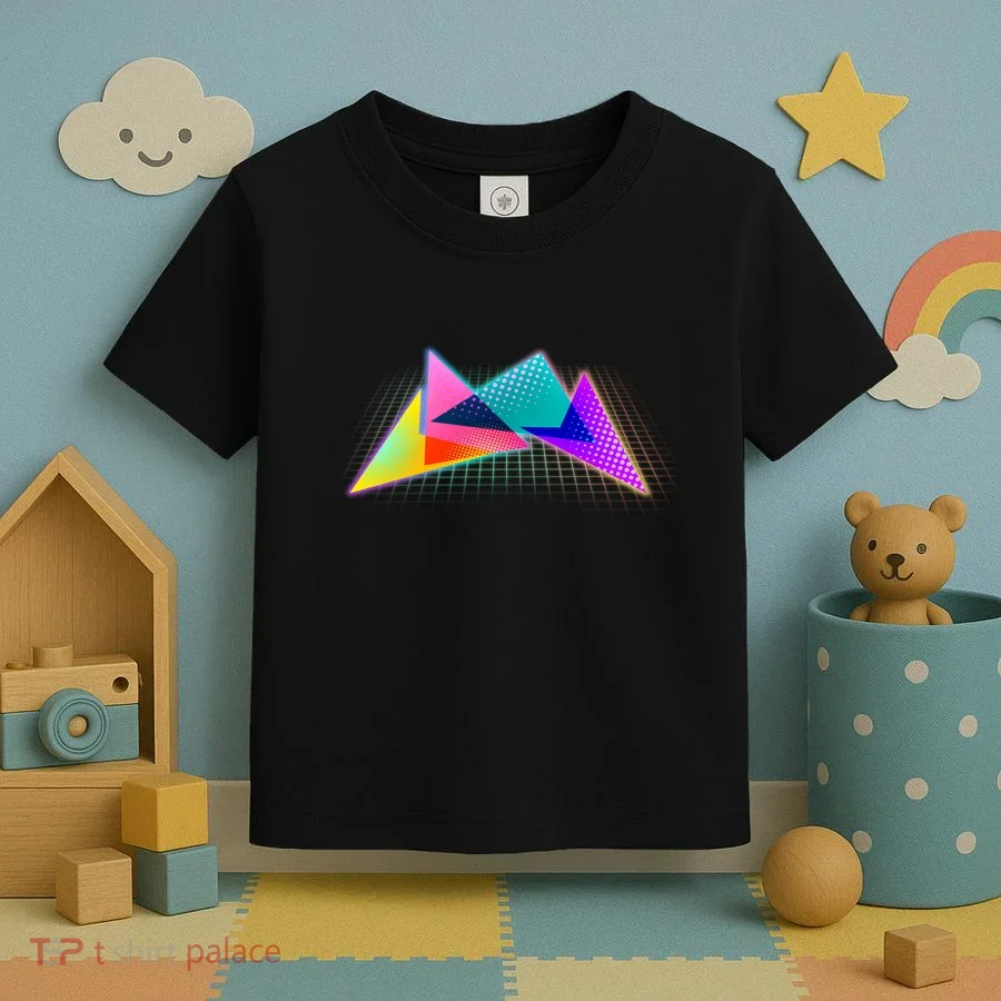 Retro Neon Geometric  Toddler T-Shirt