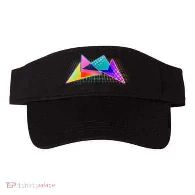 Retro Neon Geometric  Visor