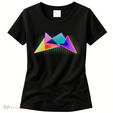 Retro Neon Geometric  Women's T-Shirt