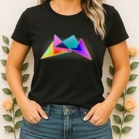 Retro Neon Geometric  Women's T-Shirt thumb 2