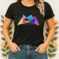 Retro Neon Geometric  Women's T-Shirt thumb 2