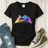 Retro Neon Geometric  Women's T-Shirt thumb 3