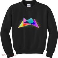 Retro Neon Geometric  Kids Sweatshirt thumb 0