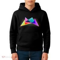 Retro Neon Geometric  Kids Hoodie thumb 4