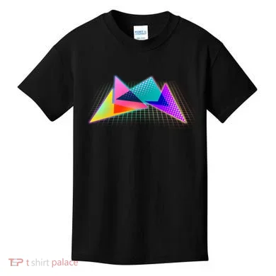 Retro Neon Geometric  Kids T-Shirt