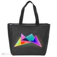Retro Neon Geometric  Tote Bag thumb 0