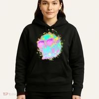 Retro Neon Skull Hoodie thumb 5