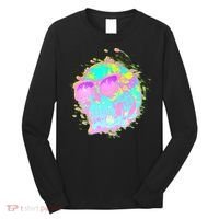 Retro Neon Skull Long Sleeve Shirt thumb 0