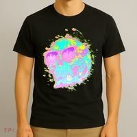 Retro Neon Skull T-Shirt thumb 3