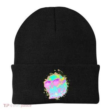 Retro Neon Skull Beanie