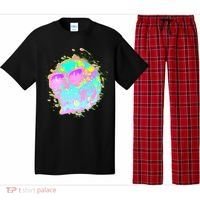 Retro Neon Skull Pajama Set thumb 0