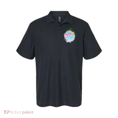 Retro Neon Skull Polo
