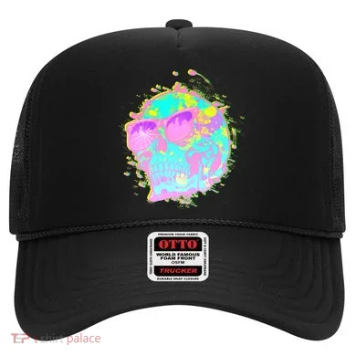 Retro Neon Skull Hat