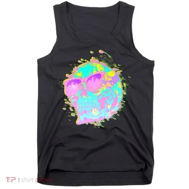 Retro Neon Skull Tank Top