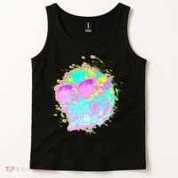 Retro Neon Skull Tank Top thumb 2