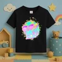 Retro Neon Skull Toddler T-Shirt thumb 3