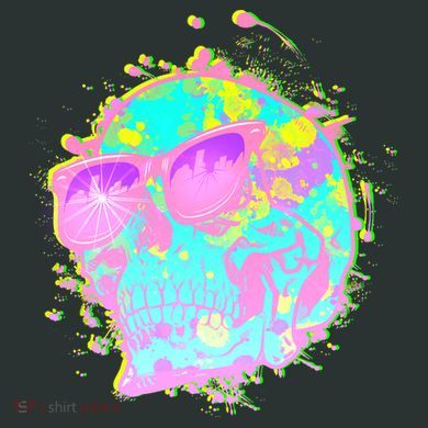 Retro Neon Skull Infant Baby Jersey Bodysuit