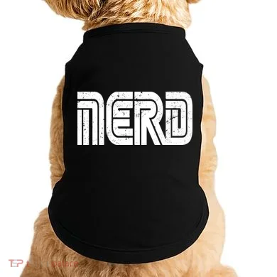 Retro Nerd Gamer Logo Doggie Tank