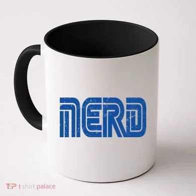 Retro Nerd Gamer Logo Coffee Mug