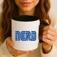 Retro Nerd Gamer Logo Coffee Mug thumb 3