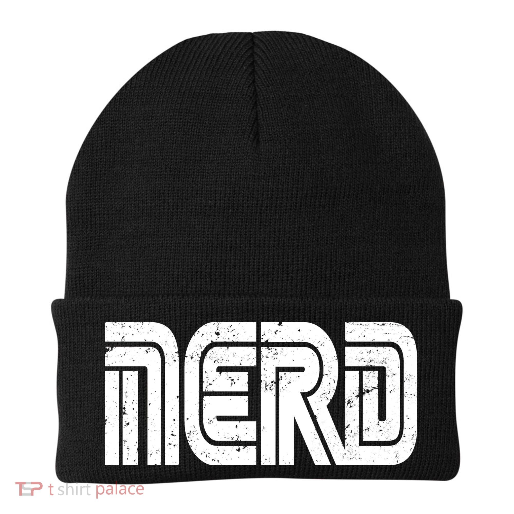Retro Nerd Gamer Logo Beanie