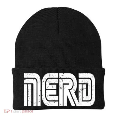 Retro Nerd Gamer Logo Beanie