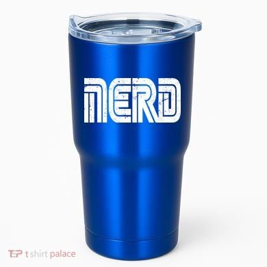 Retro Nerd Gamer Logo Tumbler