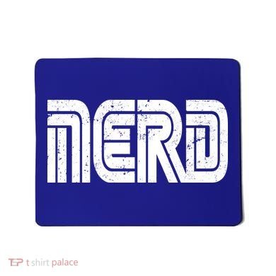 Retro Nerd Gamer Logo Mousepad