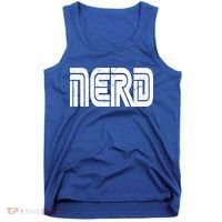 Retro Nerd Gamer Logo Tank Top thumb 0