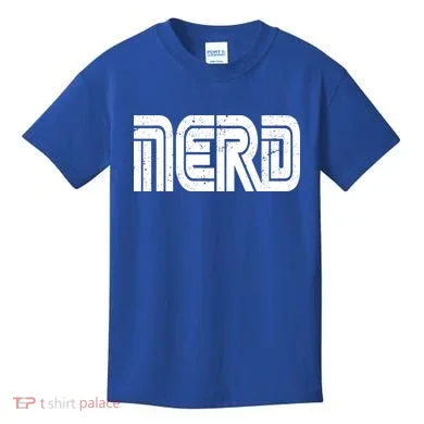 Retro Nerd Gamer Logo Kids T-Shirt