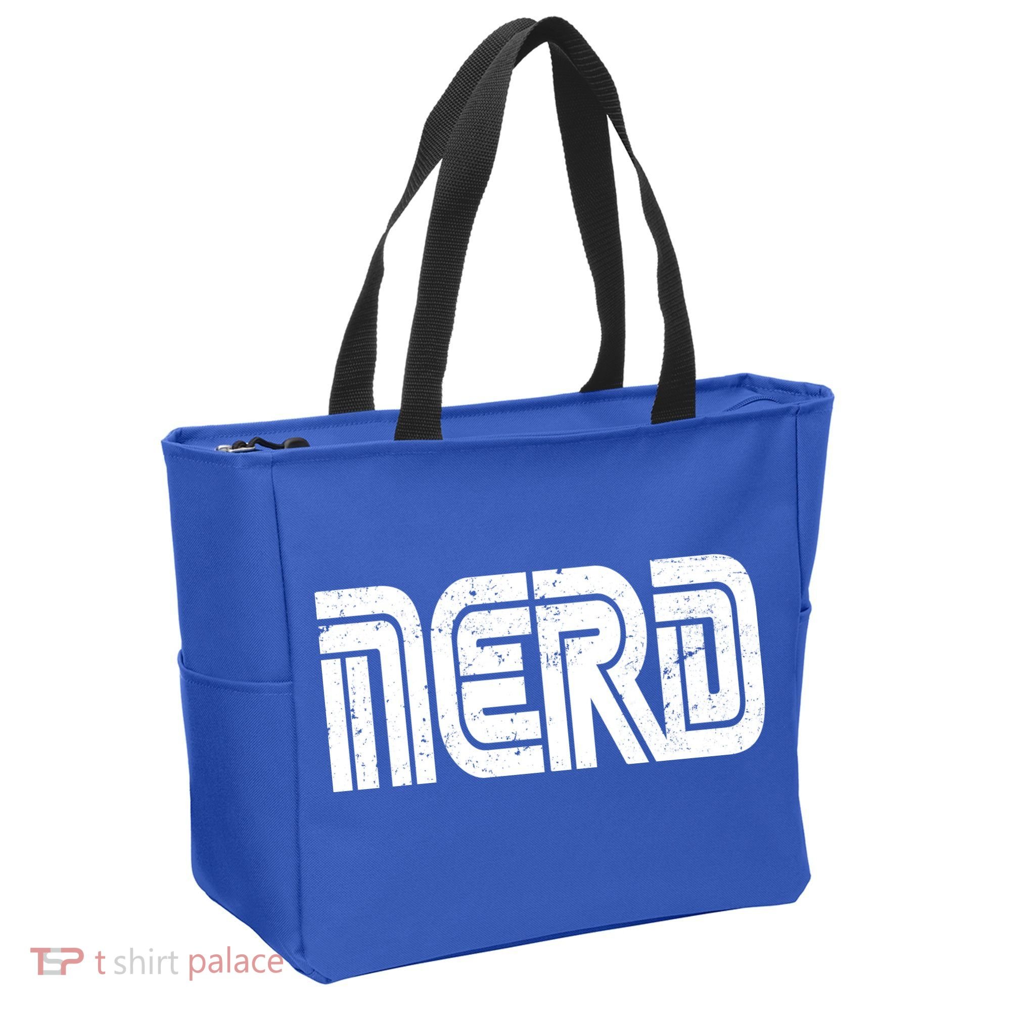 Retro Nerd Gamer Logo Tote Bag