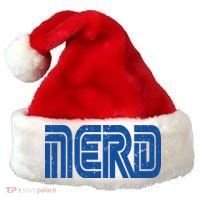 Retro Nerd Gamer Logo Santa Hat thumb 0