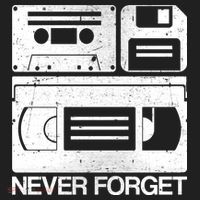 Retro Never Forget Cassette Floppy Disk VHS Tape Beanie thumb 2