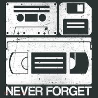 Retro Never Forget Cassette Floppy Disk VHS Tape Long Sleeve Shirt thumb 2