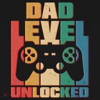 Retro New Dad Level Unlocked Video Gamer Sweatshirt thumb 3
