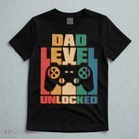 Retro New Dad Level Unlocked Video Gamer T-Shirt thumb 5