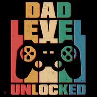 Retro New Dad Level Unlocked Video Gamer T-Shirt thumb 7