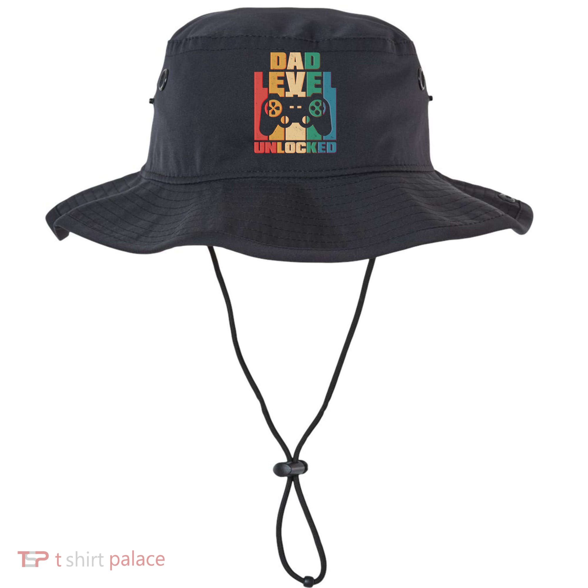 Retro New Dad Level Unlocked Video Gamer Bucket Hat