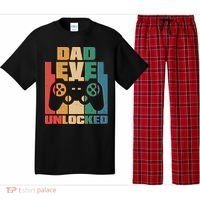 Retro New Dad Level Unlocked Video Gamer Pajama Set thumb 0