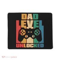 Retro New Dad Level Unlocked Video Gamer Mousepad thumb 0