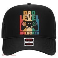 Retro New Dad Level Unlocked Video Gamer Hat thumb 0